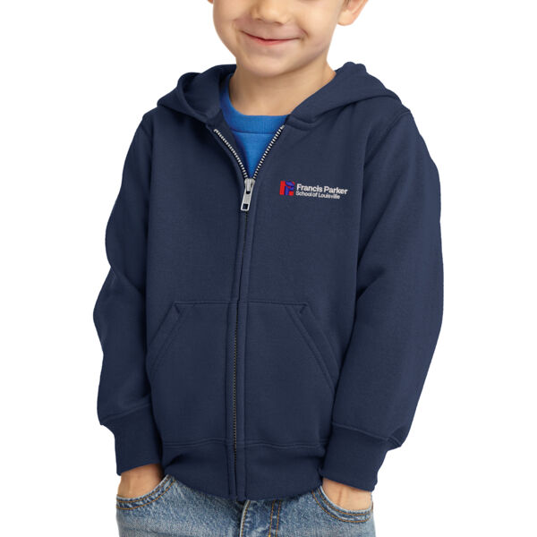 Toddler Full-Zip Hooded Sweatshirt - Embroidered Logo Thumbnail