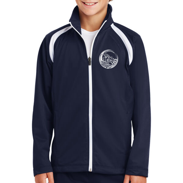 Sport-Tek Youth Tricot Track Jacket - Printed Logo Thumbnail