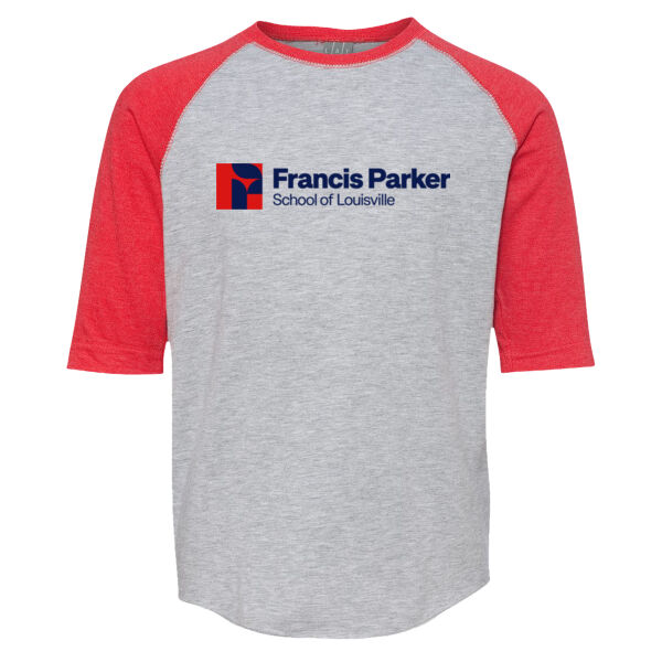 LAT - Youth Baseball Fine Jersey Three-Quarter Sleeve Tee - Screen Print Logo Thumbnail