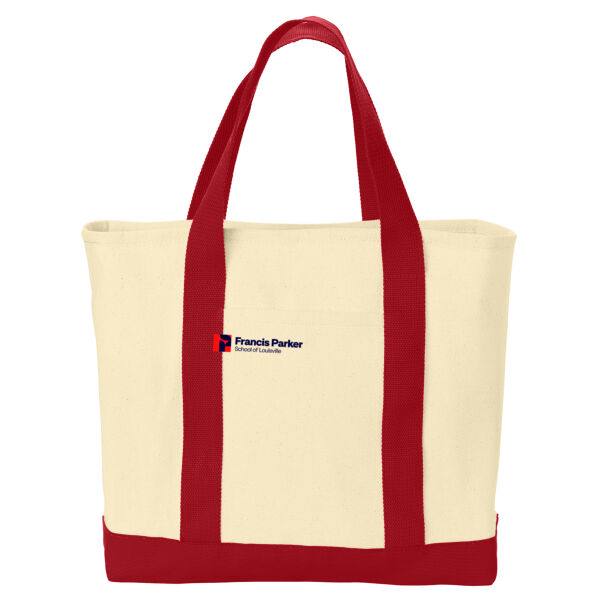 Port Authority® - Ideal Twill Two-Tone Shopping Tote - Printed Logo Thumbnail