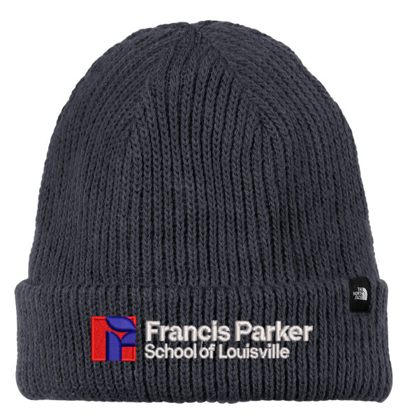 The North Face Circular Rib Beanie - Embroidered Logo Thumbnail