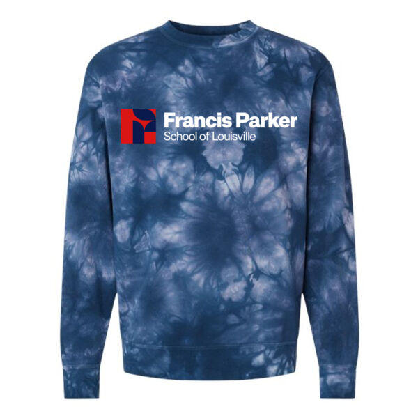 Unisex Midweight Tie-Dyed Sweatshirt - Screen Print Logo Thumbnail