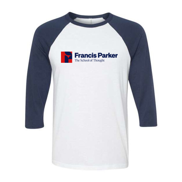 Unisex Three-Quarter Sleeve Baseball Tee - Screen Print Logo Thumbnail
