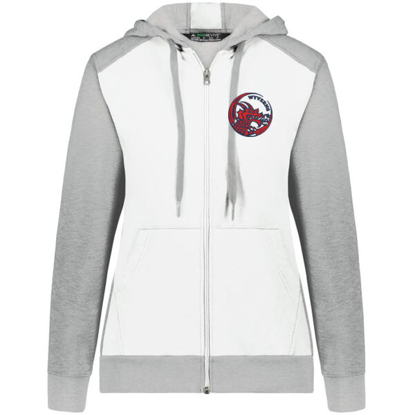 Augusta - Ladies Three-Season Fleece Full Zip Hoodie - Embroidered Logo Thumbnail