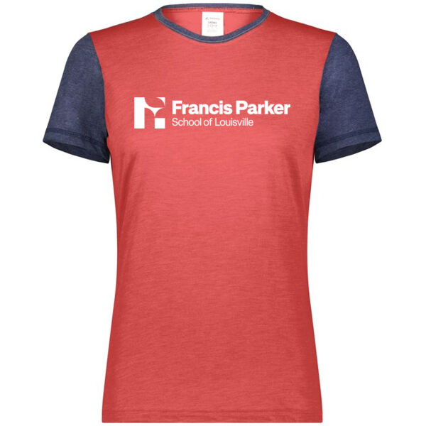 Augusta - Ladies Gameday Vintage Ringer Tee - Printed Logo Thumbnail