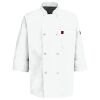 Button Chef Coat with Thermometer Pocket Thumbnail