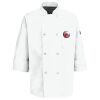 Eight Pearl Button Chef Coat with Thermometer Pocket Thumbnail