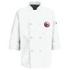 Eight Pearl Button Chef Coat with Thermometer Pocket Thumbnail