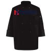 Ten Pearl Button Black Chef Coat Thumbnail