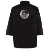 Ten Pearl Button Black Chef Coat Thumbnail