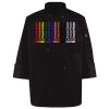 Ten Pearl Button Black Chef Coat Thumbnail
