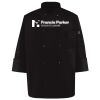 Ten Pearl Button Black Chef Coat Thumbnail